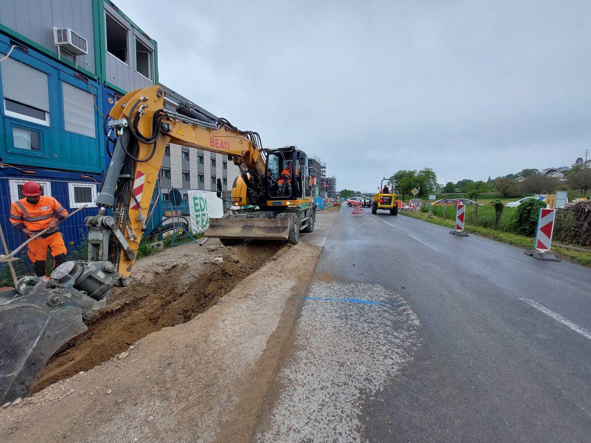 Incident sur conduite gaz haute pression à Orbe : réseau rétabli le jour même